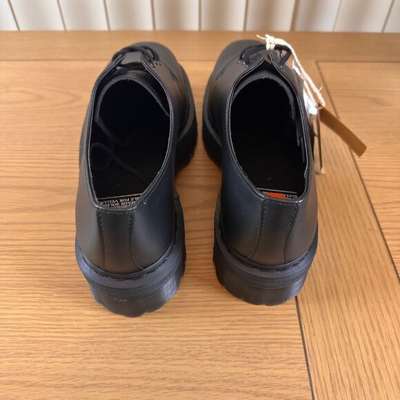 Dr. Martens Size 10/11 Unisex  Black Leather Lace-Up Shoes Rubber Sole Footwear - Picture 8 of 16